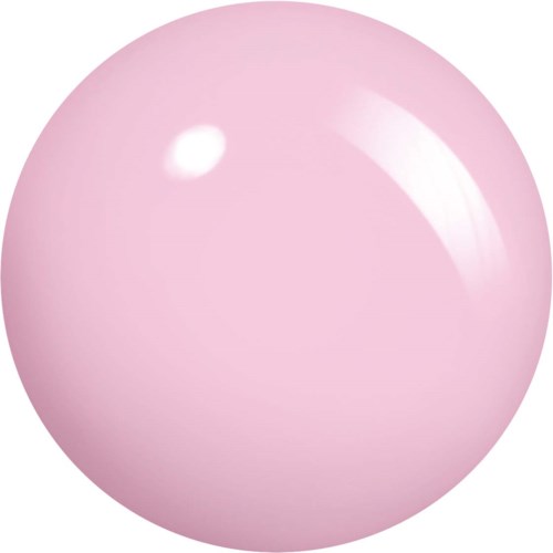 En stor, glänsande rosa boll med ett starkt reflekterande ljus, slät yta och inga märken.