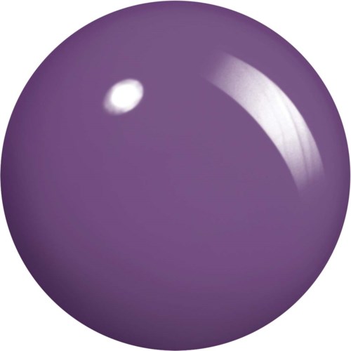 En glänsande lila boll med reflektion av ljus på ytan.