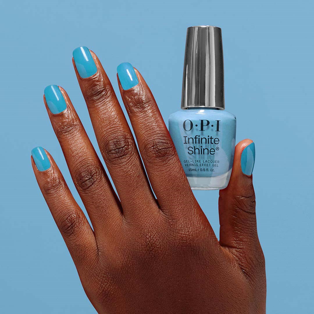 OPI Infinite Shine Never Leavin' Blue (obrázok 4)