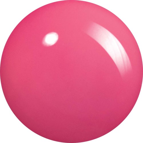 En glänsande rosa boll, slät yta, med en ljus reflektionen punkt.
