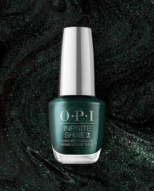 OPI Infinite Shine Naughty & Nice Peppermint Bark and Bite