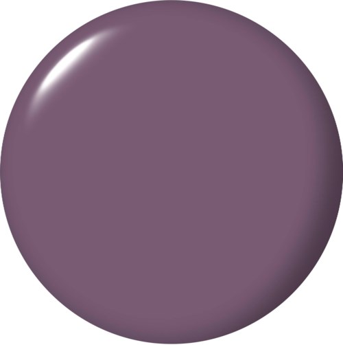 Pyöreä kynsilakkapullon korkki tumman violetissa värissä ja kiiltävä pinta.