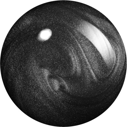 A swirling galaxy with bright stars and a glowing planet or star at the top left.