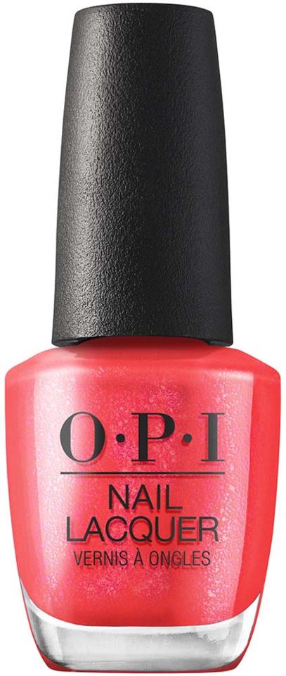 OPI Me, Myself, and OPI Nail Lacquer Left Your Texts on Red