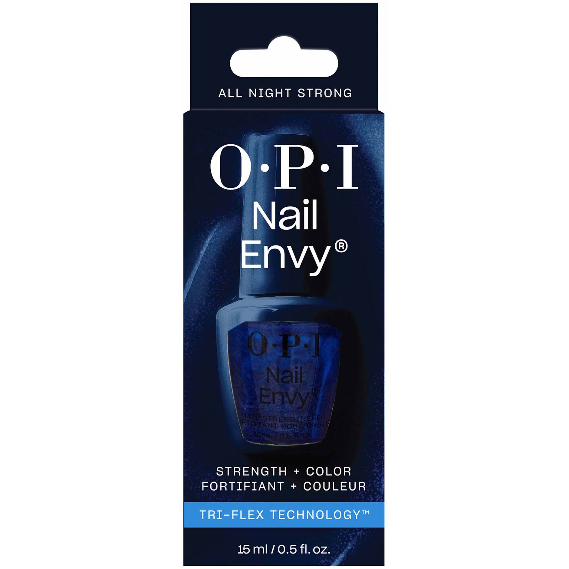 Produktfoto för OPI Nail Envy All Night Strong Nail Strengthener Blue - 15 ml