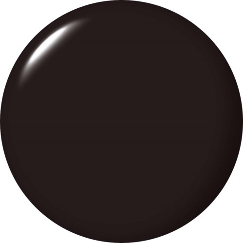 A large, glossy black sphere with a shiny reflection on the top left surface.