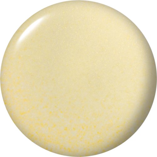 A round, beige tablet with a smooth surface and a slight curve on the edge.