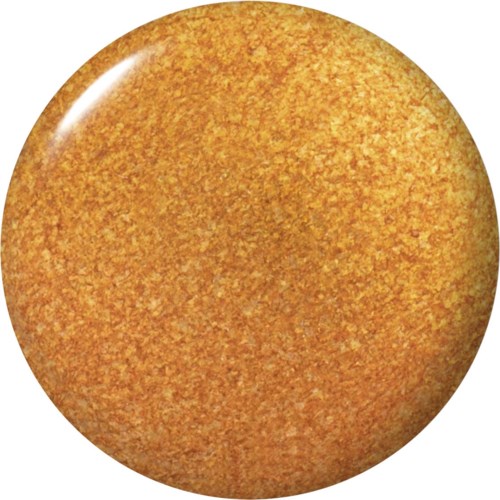 A round, orange, textured snack that looks crispy and crunchy.