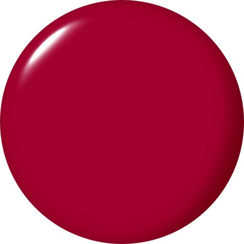 A shiny, large red circle with a white reflection highlight on the top left.