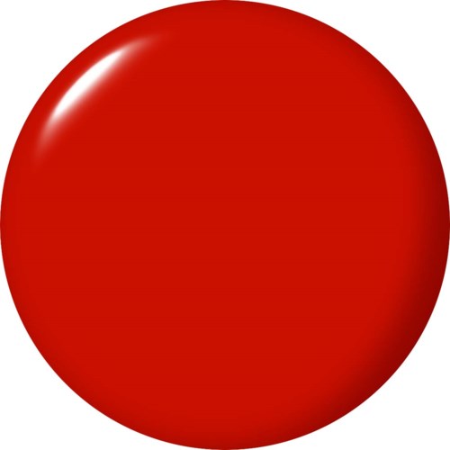 A red, shiny, round ball with a highlight on the top left.