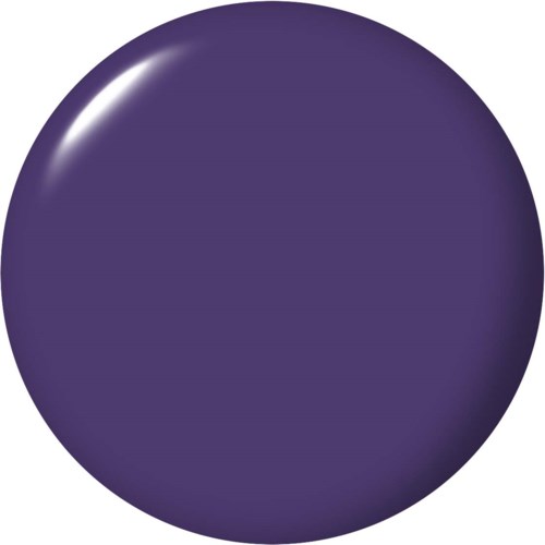 A shiny, dark purple sphere with a slight reflection, smooth surface, no objects or text.