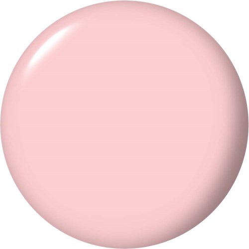 Ein runder, rosafarbener, glänzender Ball mit glatter Oberfläche und kleinem hellen Lichtreflex.