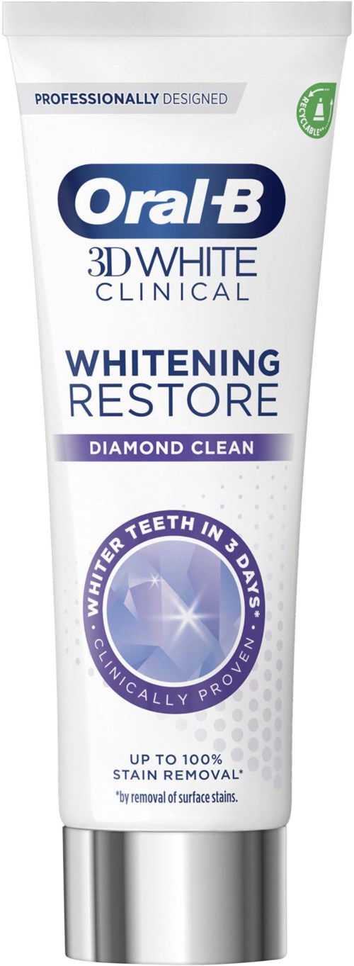 Oral B 3D White Clinical Diamond Clean Toothpaste 75 ml | lyko.com