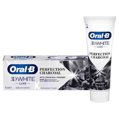 Oral B 3D White Luxe Charcoal 75 ml