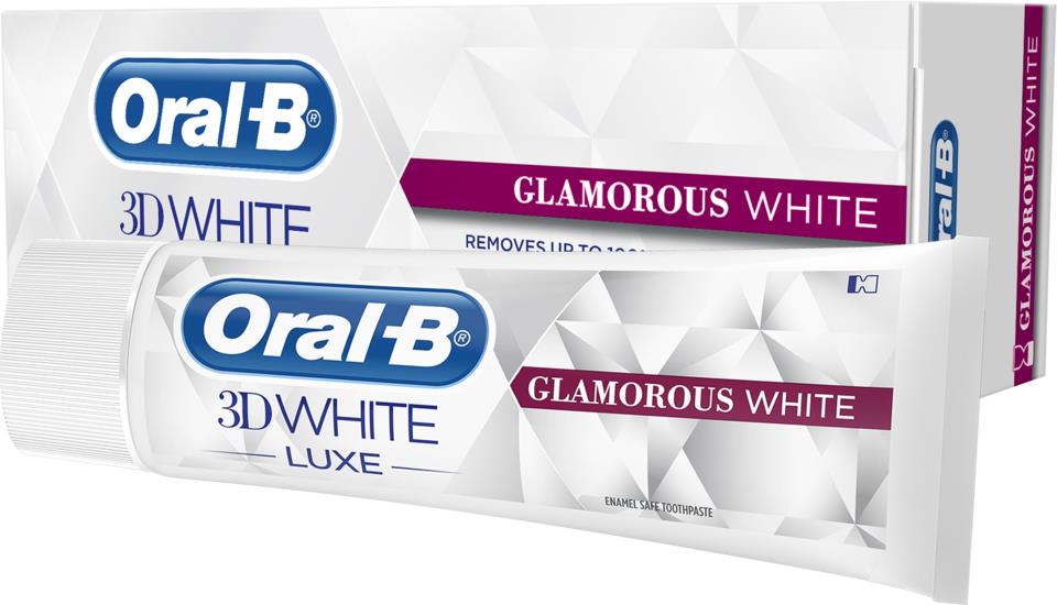 Oral-B 3D White Luxe Glamorous White -hammastahna 75ml