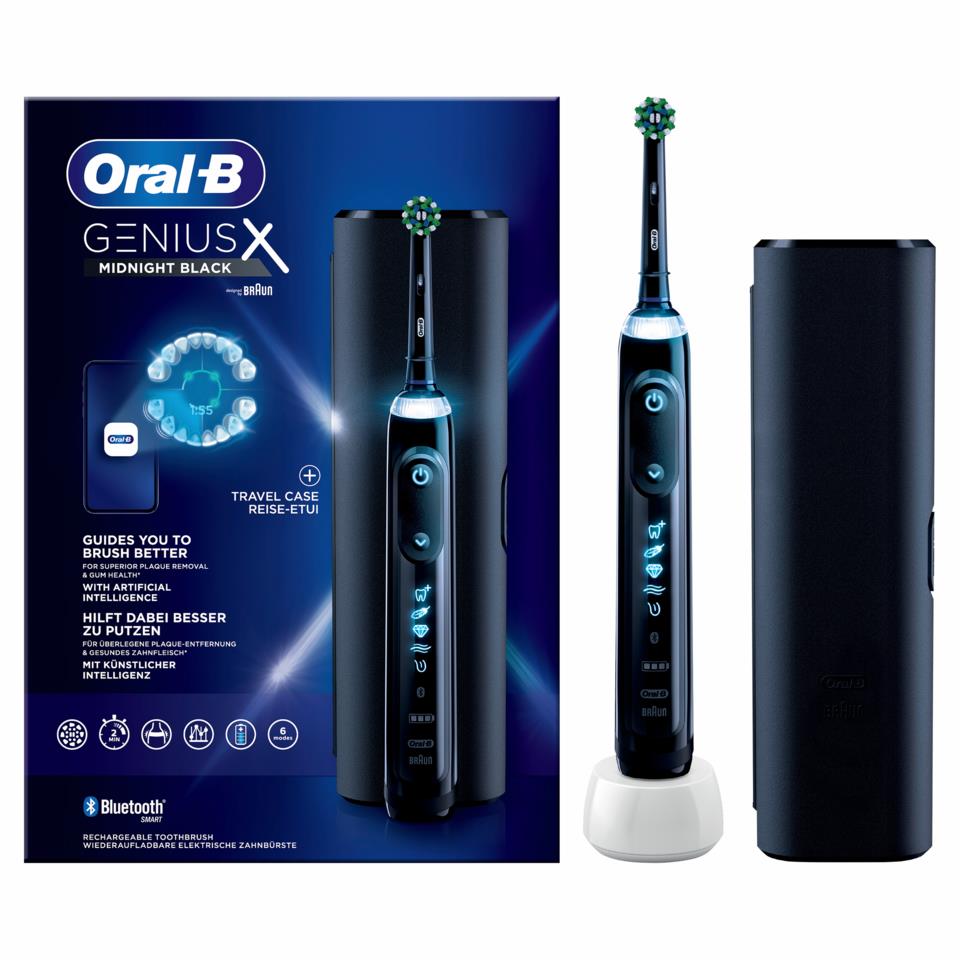Oral-B Genius X Electric Toothbrush Black + Travel case