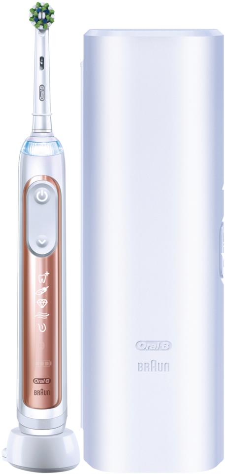 Oral-B Genius X Electric Toothbrush Rose Gold + Travel Case