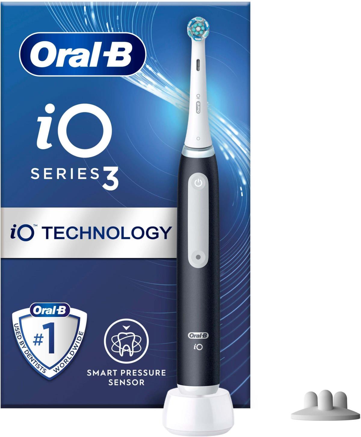 Oral B iO 3S Black Electric Toothbrush Designed By Braun | lyko.com