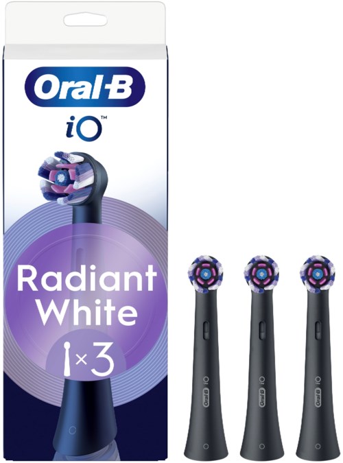 Oral B iO Radiant White Toothbrush Heads Black 3 st