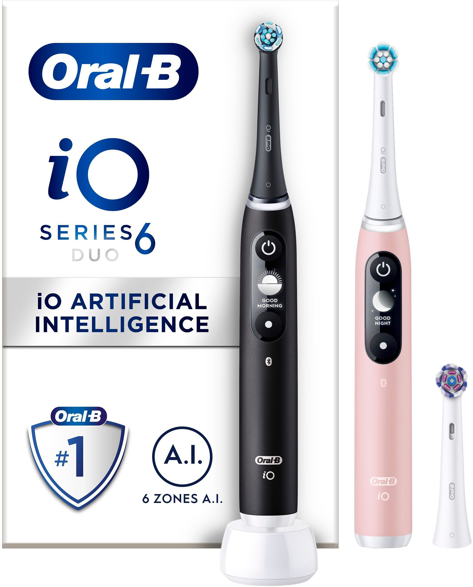 Oral B IO6 Duo Pack Black Lava / Pink Sand | Lyko.com