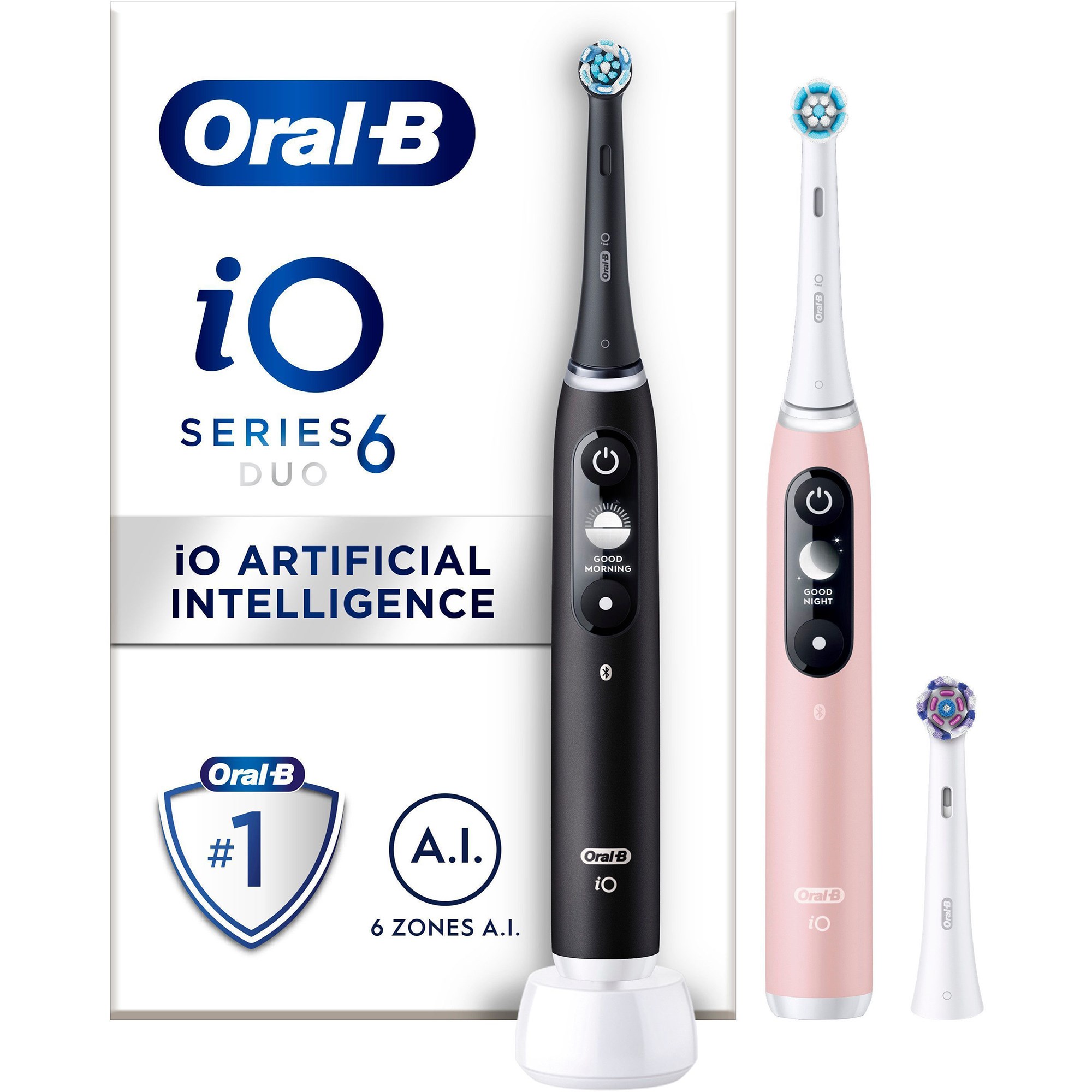 Oral B iO6 Duo Pack Black Lava / Pink Sand billede