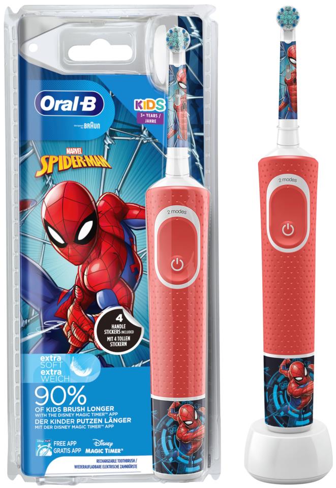 Oral-B Kids Electric Toothbrush For 3+ Spider-Man