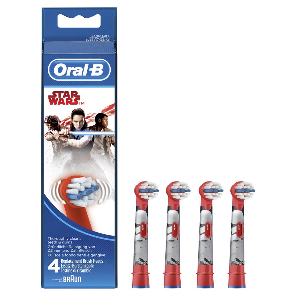 Oral-B Power refillbørstehoveder med temaet Star Wars 4 stk.