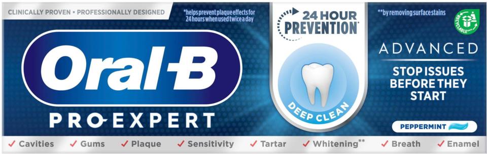 Oral-B Pro-Expert Advanced Science Deep Clean Toothpaste 77