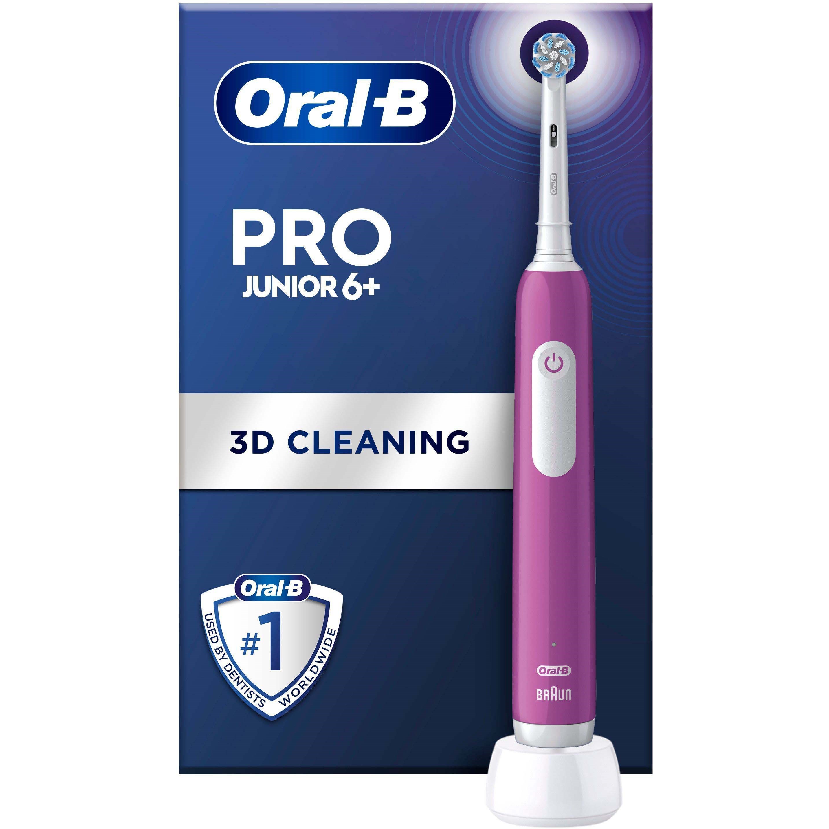 Läs mer om Oral B Pro Junior Purple Electric Toothbrush For Ages 6+