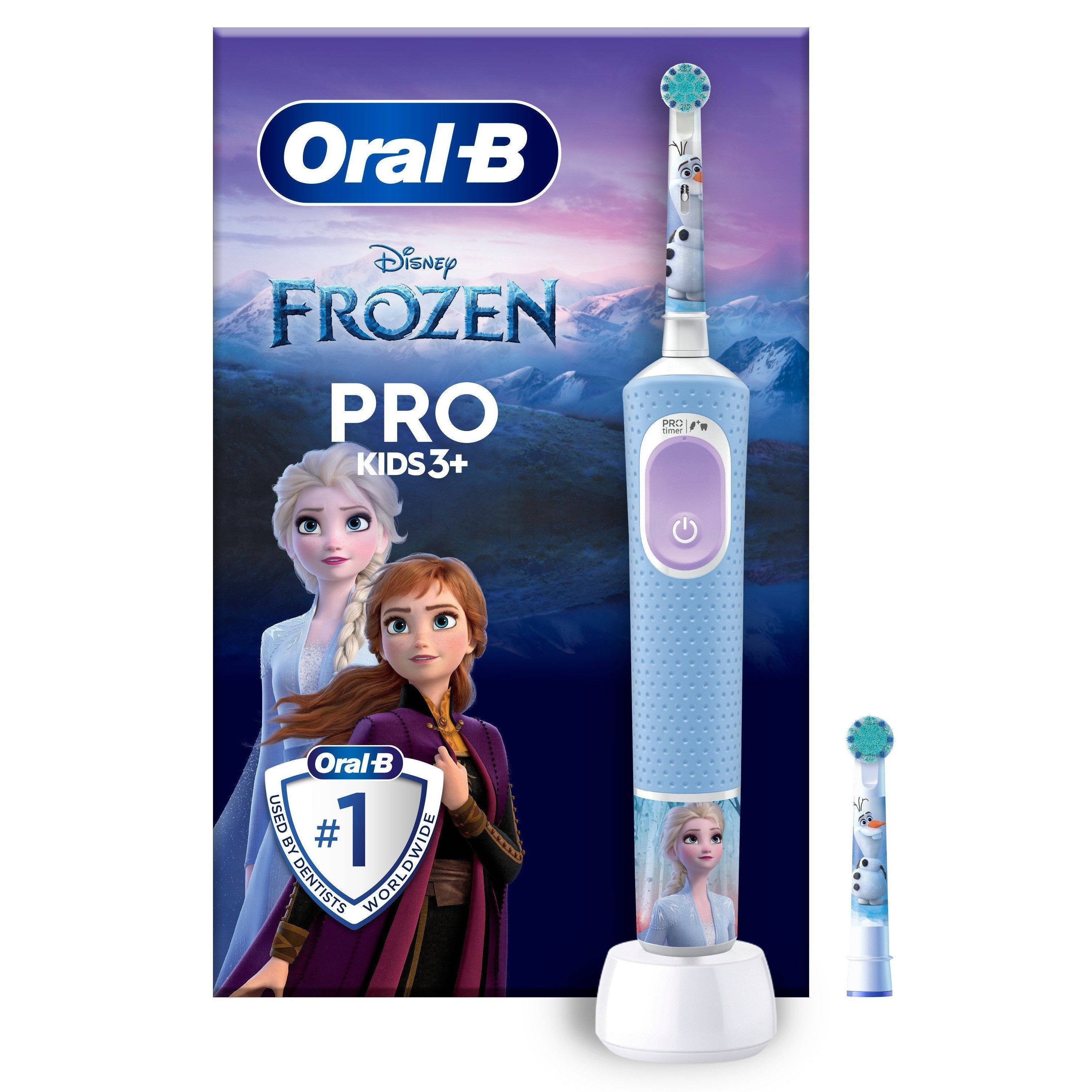 Oral B Pro Kids Electric Toothbrush 2 Brush heads Disney Frozen billede