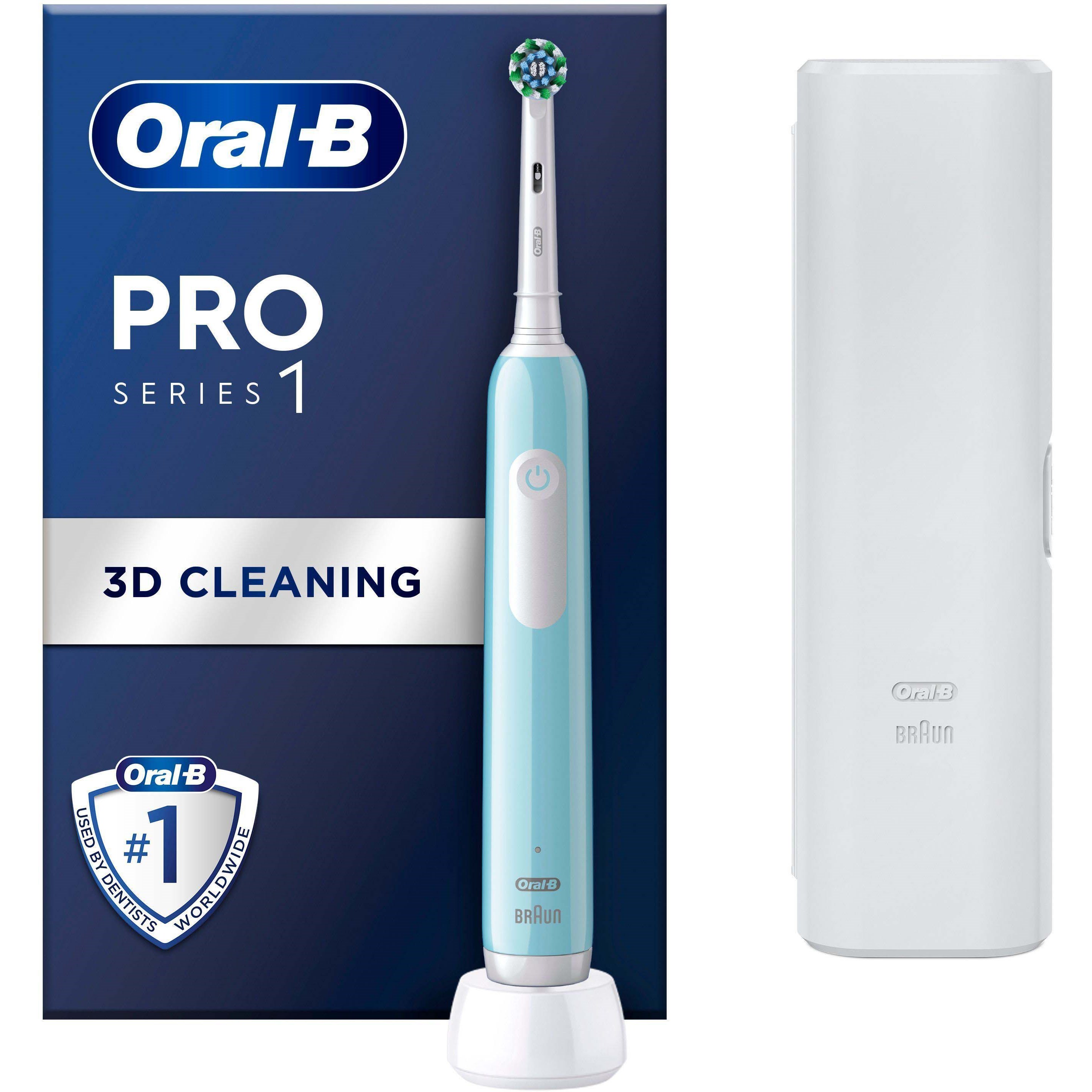 Läs mer om Oral B Pro Series 1 Blue Electric Toothbrush Designed By Braun