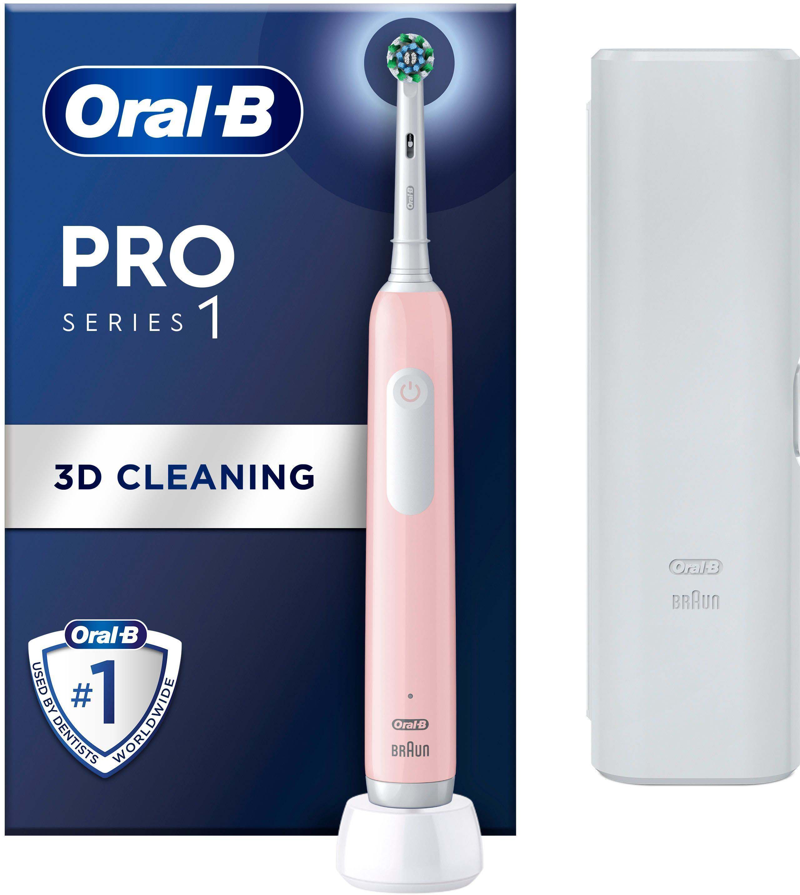 Cepillo eléctrico  Oral-B Pro Series 1, 3 Modos, Tecnología 3D, Diseñado  Por Braun, Rosa