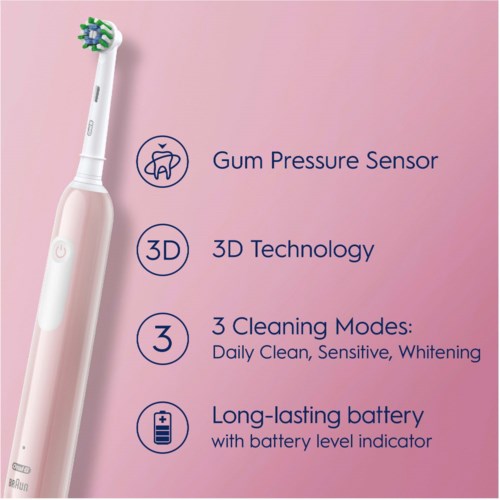 Oral B Pro Series 1 Electric Toothbrush Designed By Braun Pink