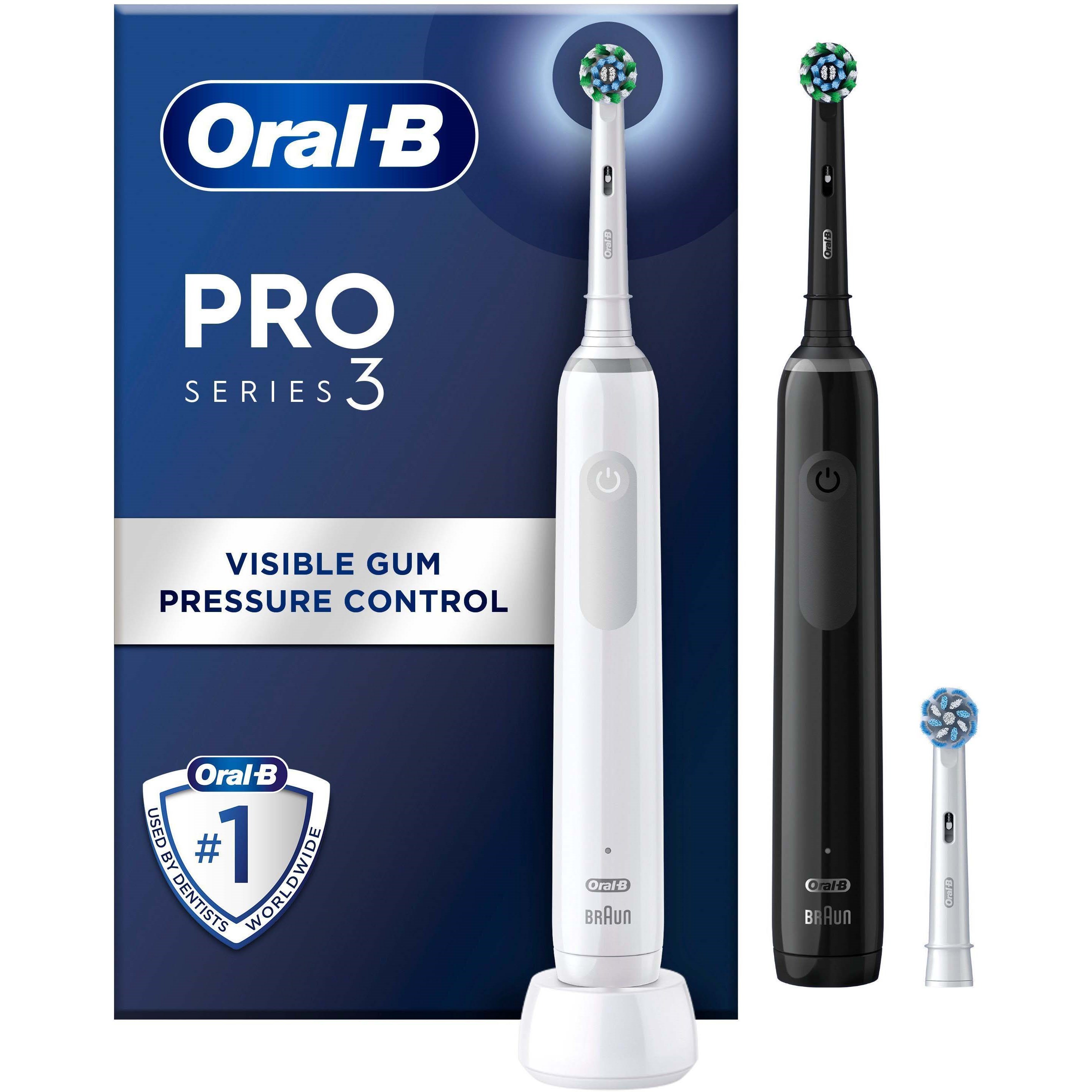 Läs mer om Oral B Pro Series 3 Black & White Electric Toothbrushes