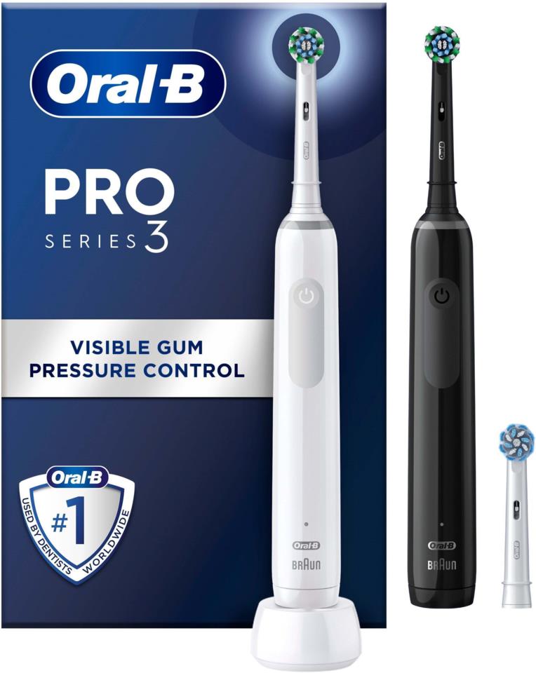Oral-B Pro Series 3 Black & White Electric Toothbrushes