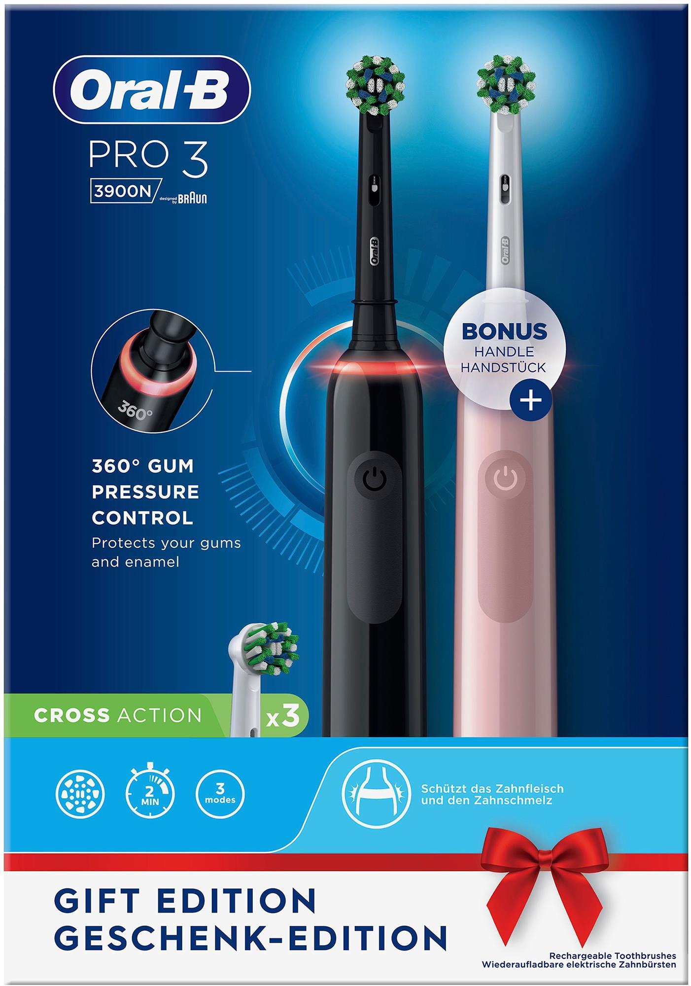 Oral B Pro3 3900N Black Pink Lyko oral-b-pro3-3900n-black-pink-lyko