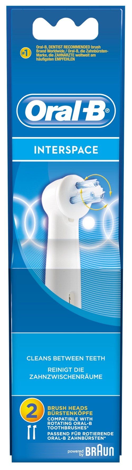 Oral B InterSpace Borsthuvud till Eltandborste  2 st