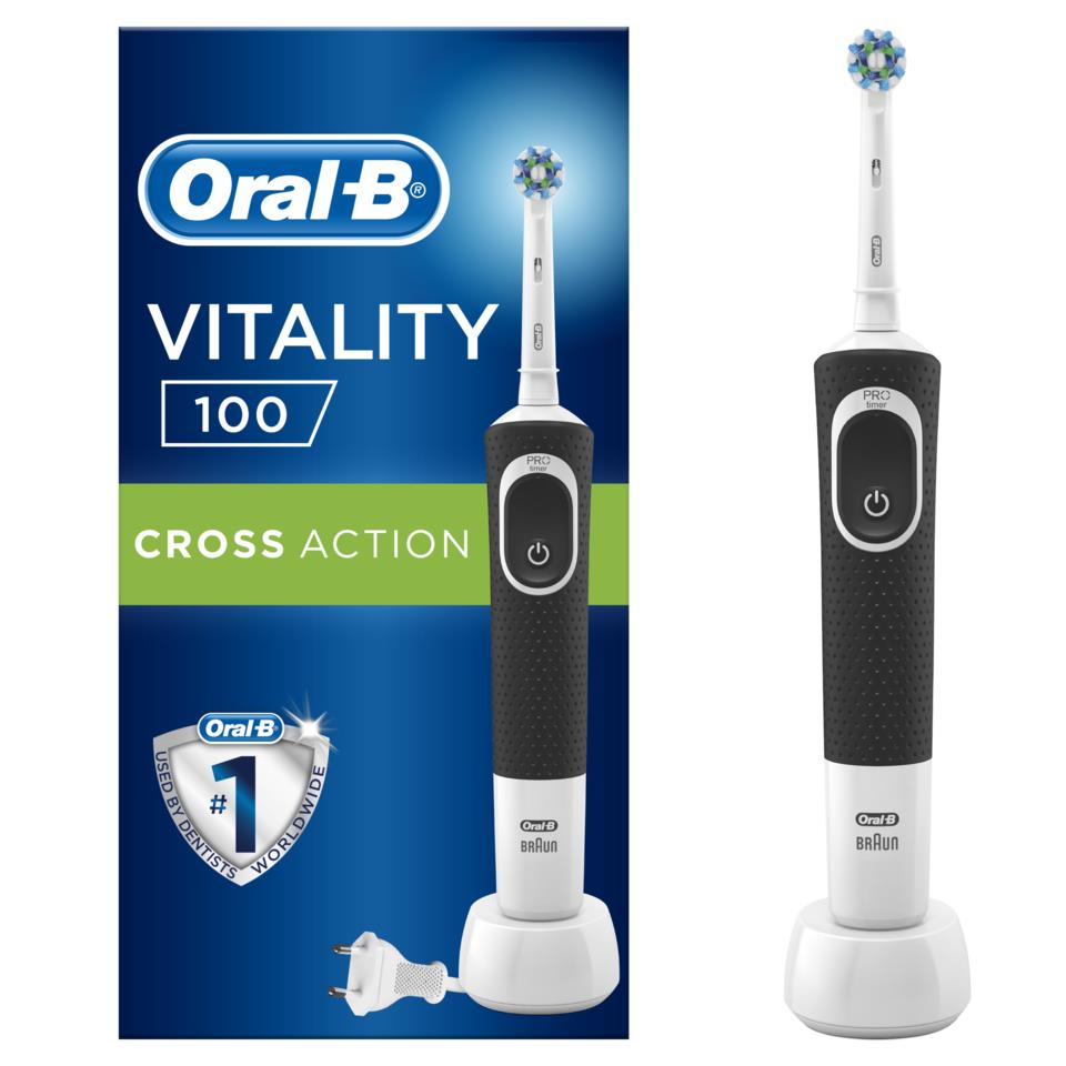 Oral-B Vitality 100 Black Cross Action Eltandborste