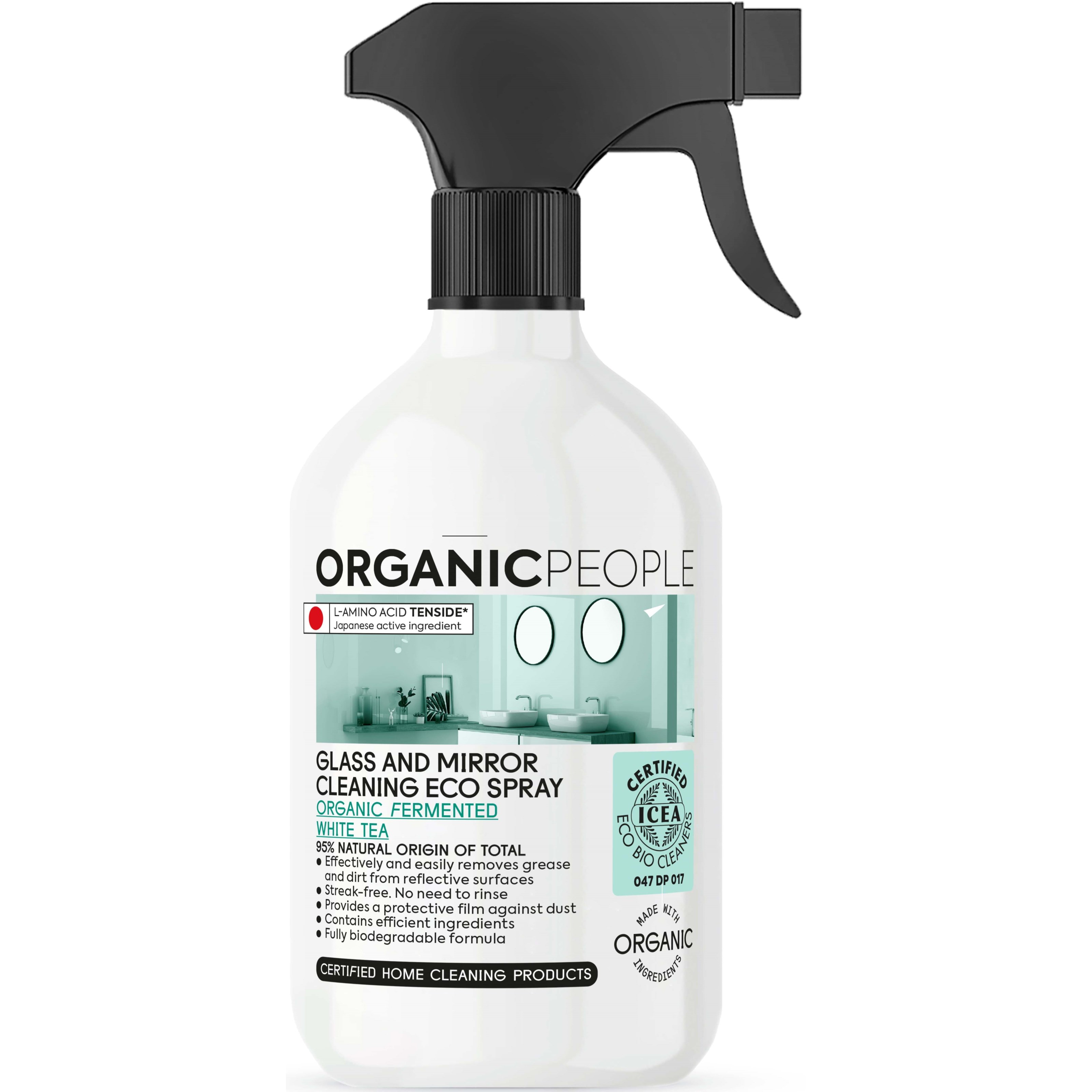 Läs mer om Organic People Glass And Mirror Cleaning Eco Spray 500 ml