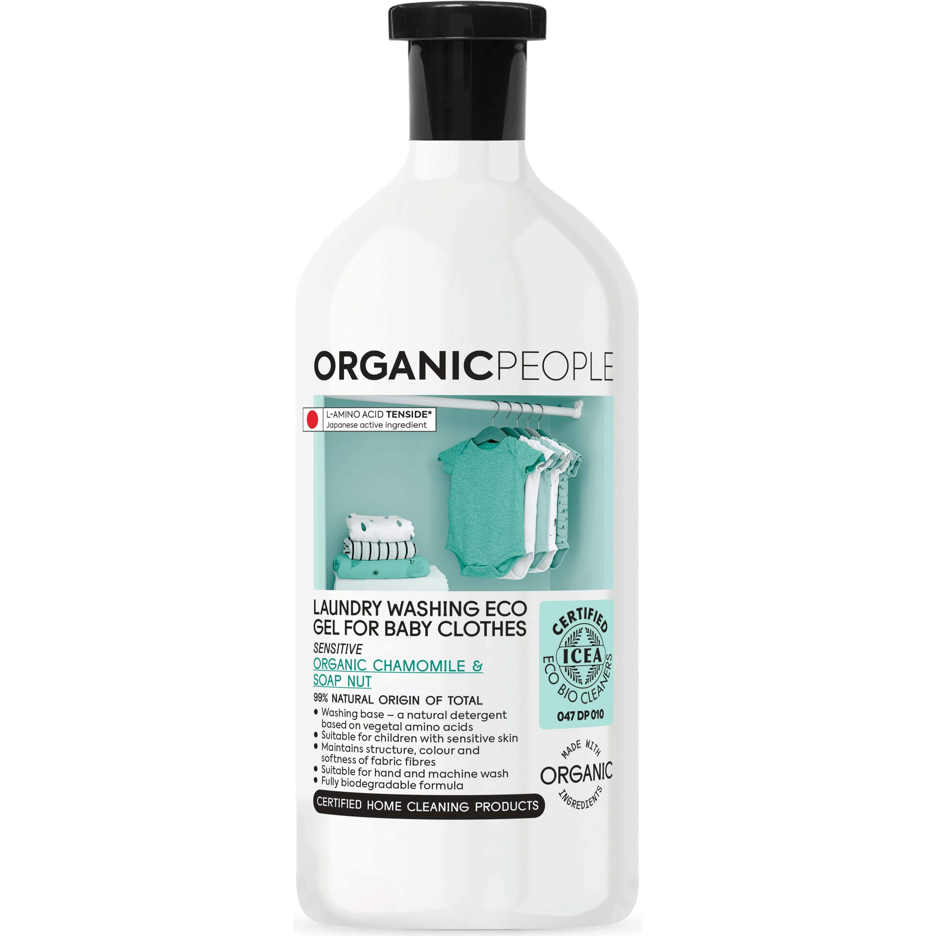 Läs mer om Organic People Laundry Washing Eco Gel For Baby Clothes Sensitive 1000