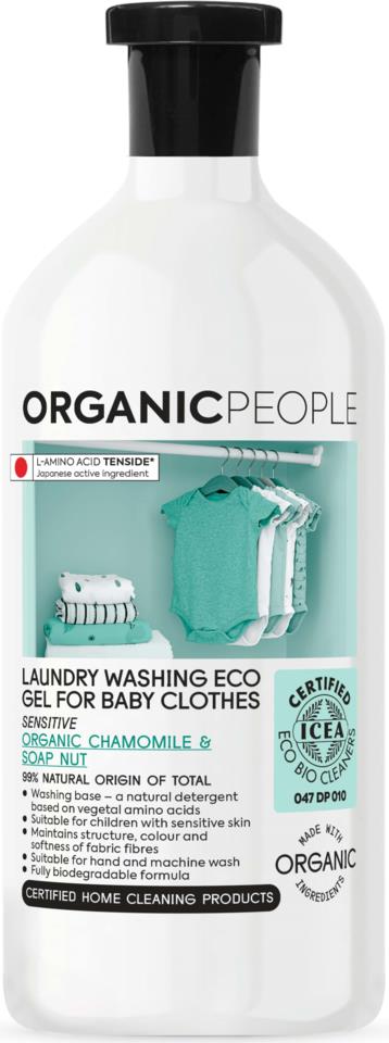 Organic People Laundry Washing Eco Gel For Baby Clothes Sensitive 1000 ml