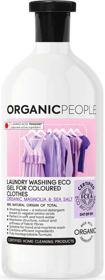 Organic People Laundry Washing Eco Gel For Coloured Clothes 1000 ml