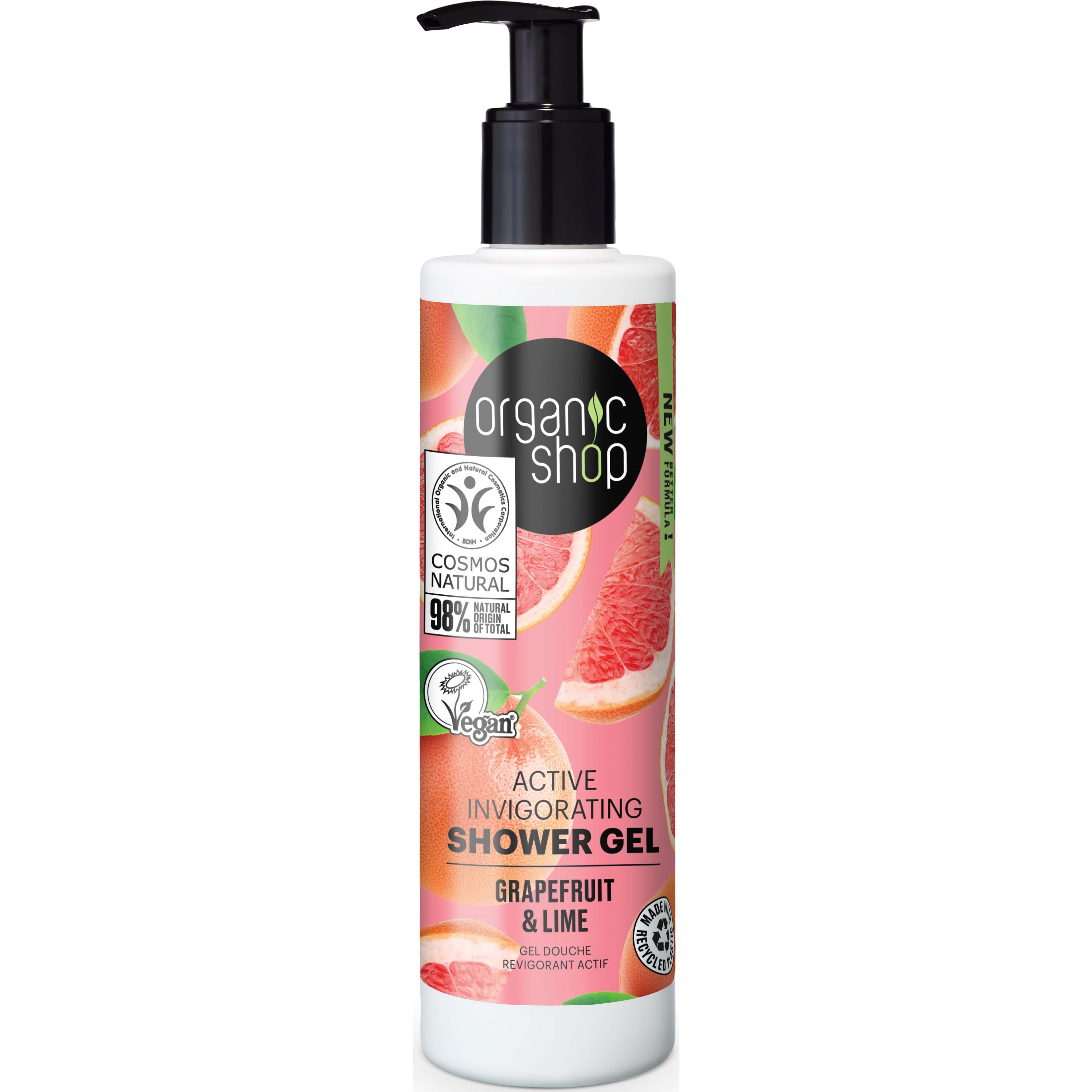 Läs mer om Organic Shop Active Invigorating Shower Gel Grapefruit & Lime 280 ml