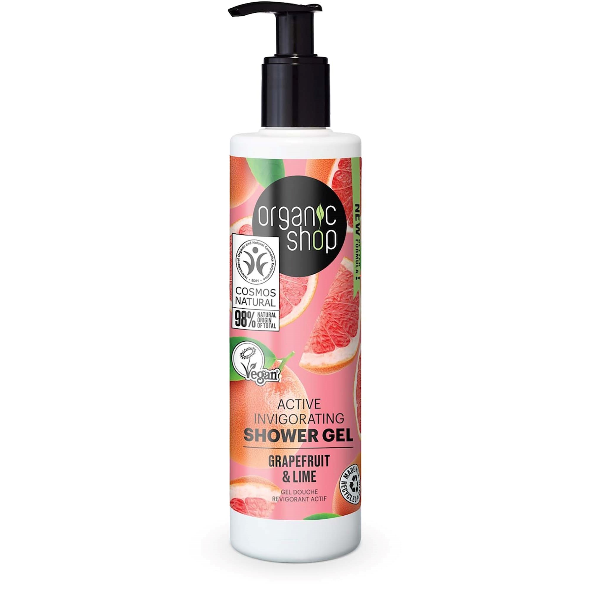 Organic Shop Active Invigorating Shower Gel Grapefruit & Lime 280