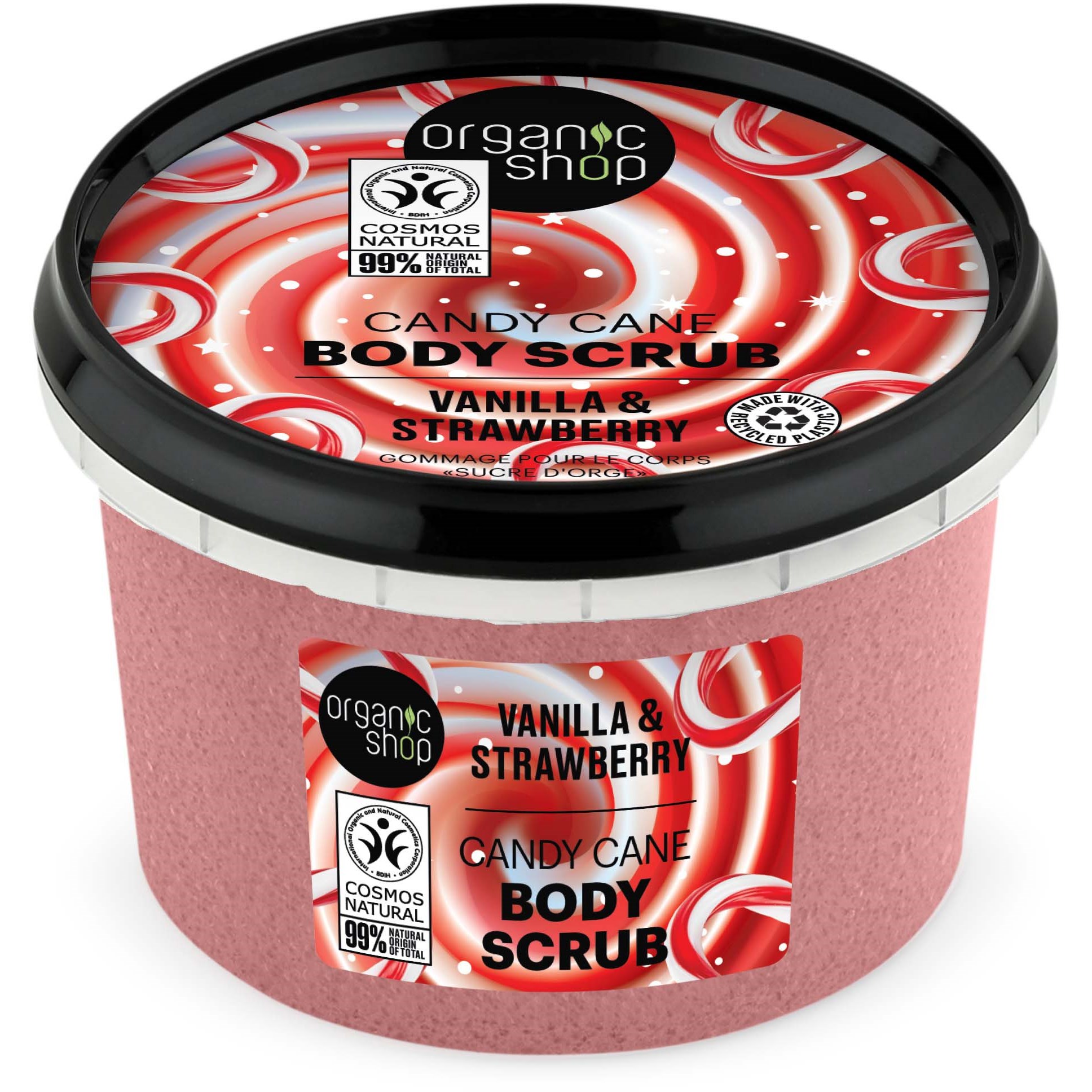 Läs mer om Organic Shop Body Scrub Candy Cane 250 ml