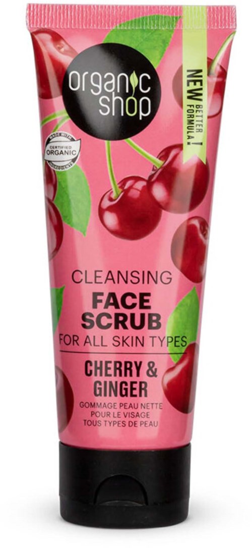 Organic Shop Face Scrub Cherry & Ginge 75 ml
