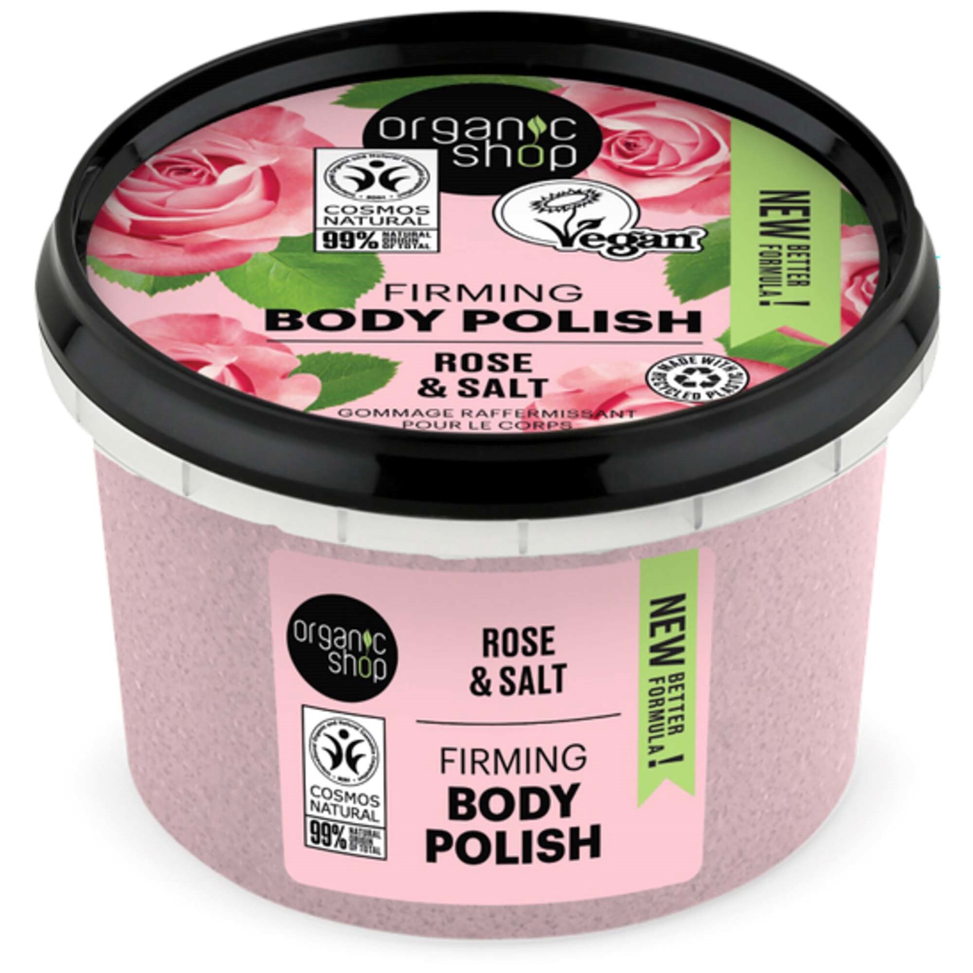 Organic Shop Body Polish Rose & Salt 250 ml