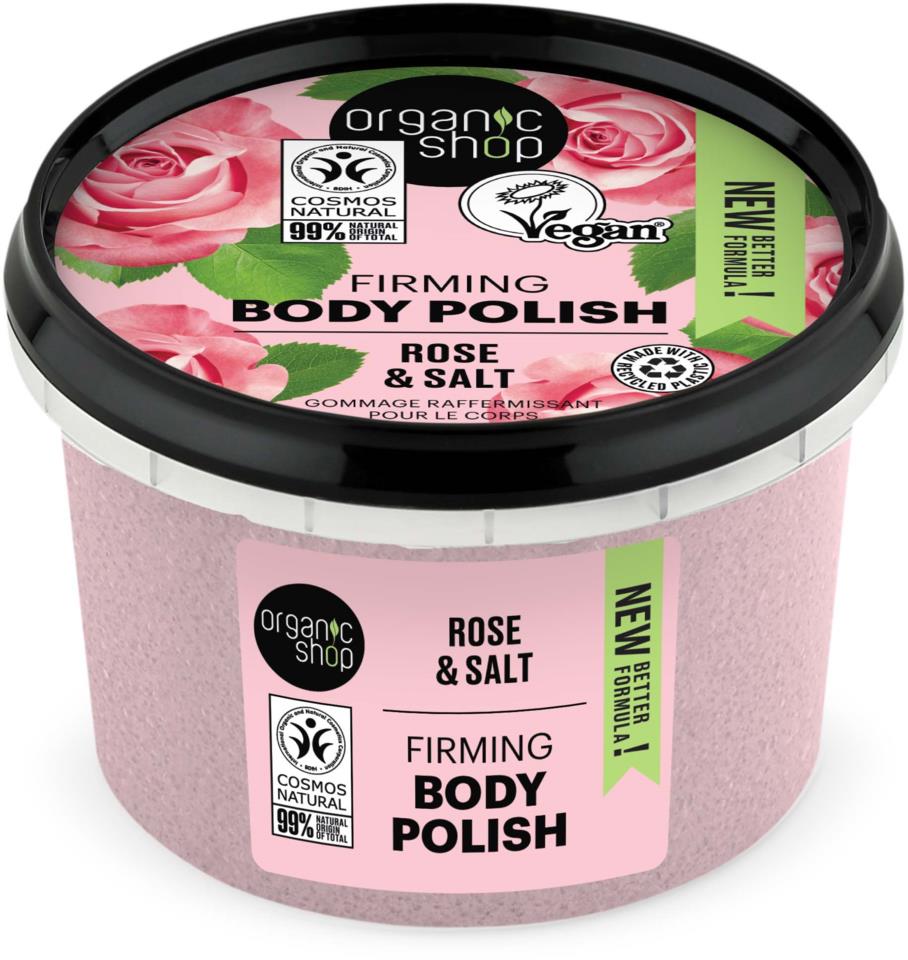 Organic Shop Firming Body Polish Rose & Salt 250 ml