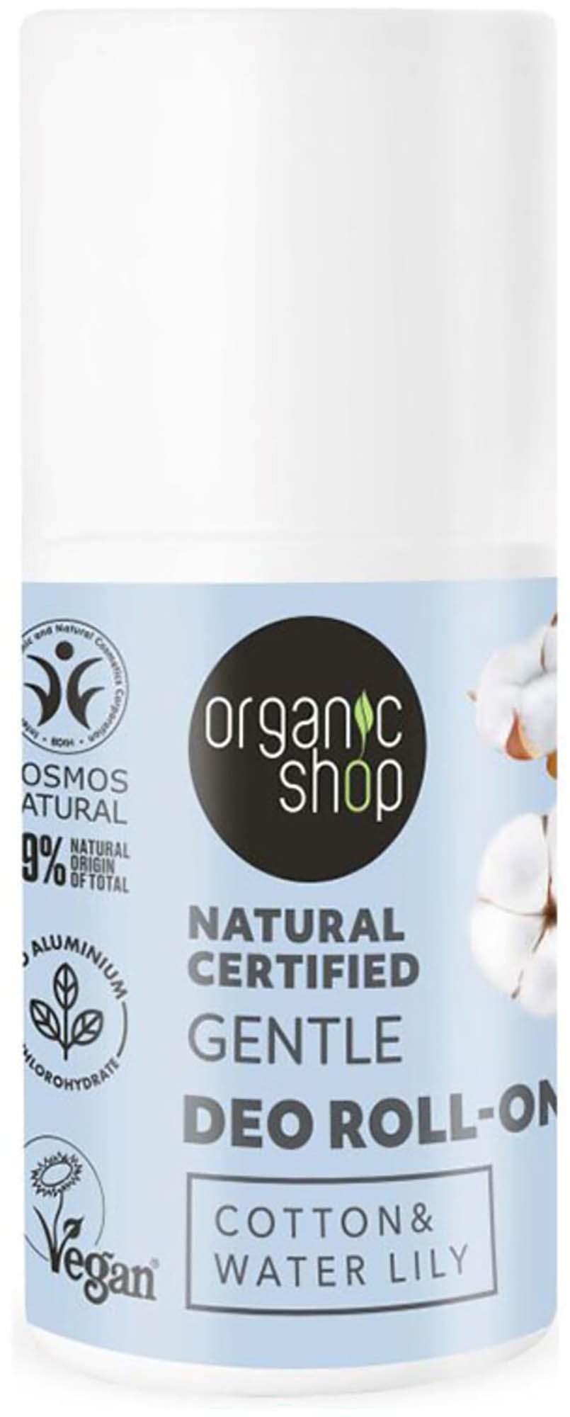 Organic Shop Gentle Deo Roll-On Cotton & Water Lily 50 ml