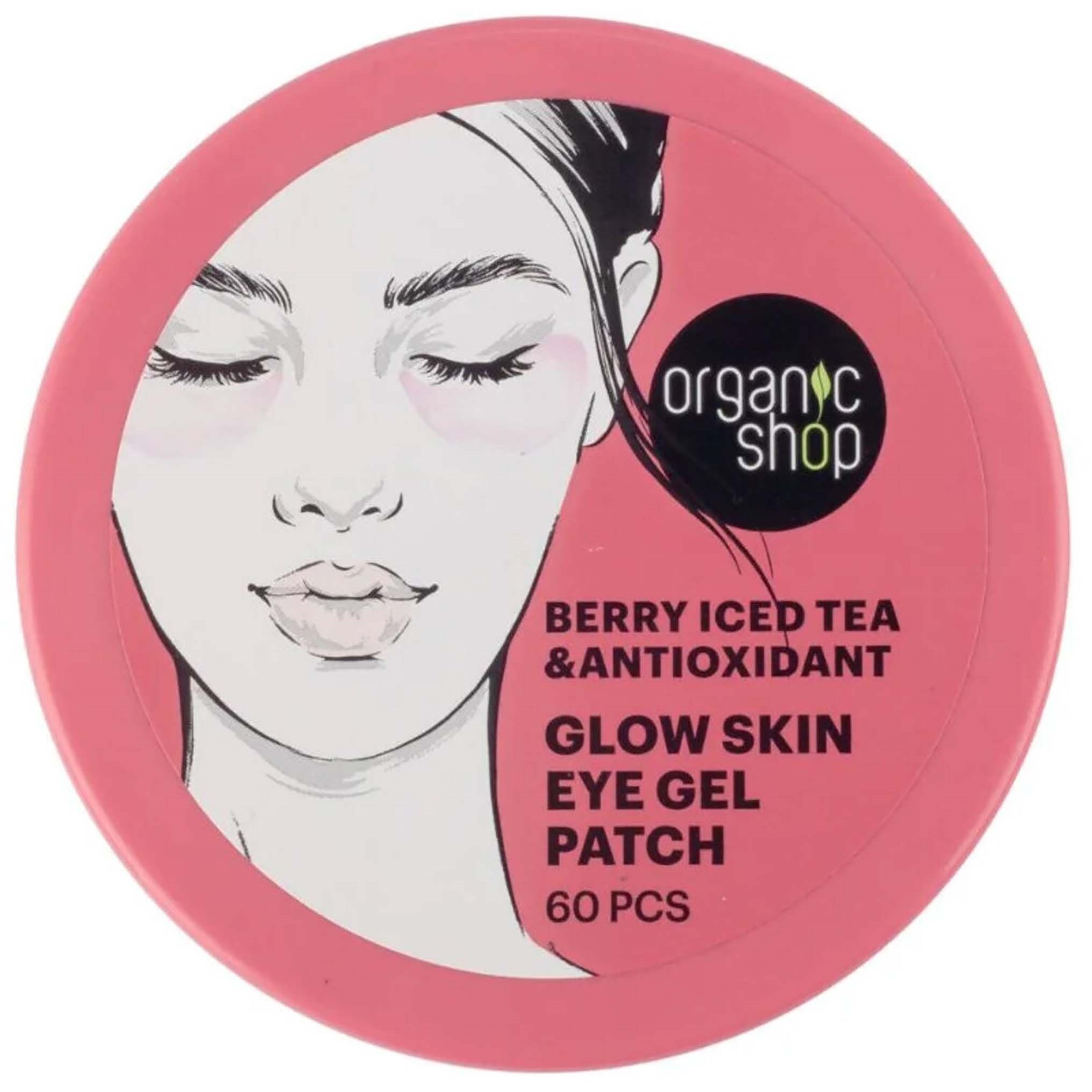 Organic Shop Glow Skin Eye Gel Patch 60 pcs billede